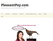 Tablet Screenshot of pleasantpay.com